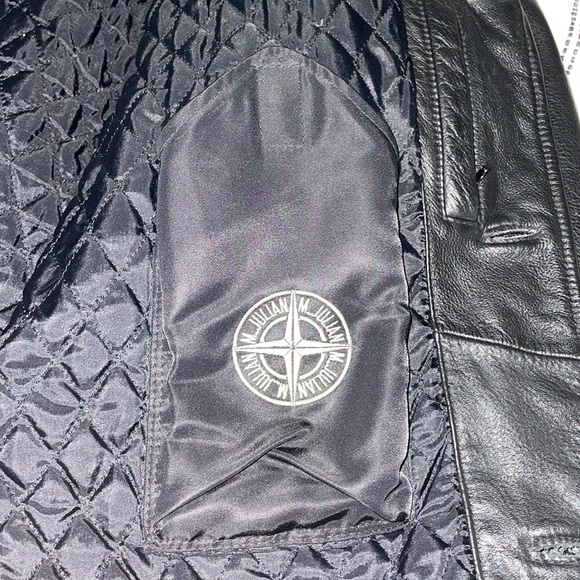 Mens Wilsons leather jacket- M Julian size Large - Picture 14 of 16